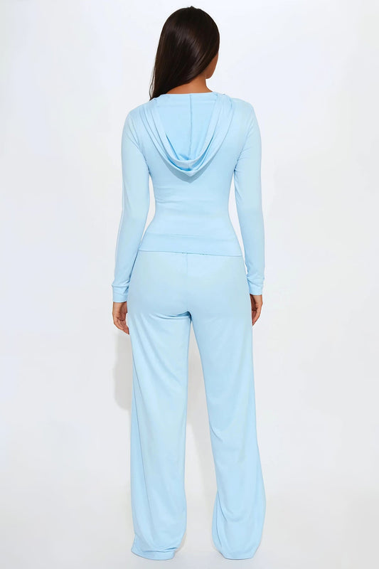 Tennis Courts Wide Leg Blue Tracksuit | Womens tracksuit blue wide leg tracksuit set womens athletic tracksuits for women gym wear