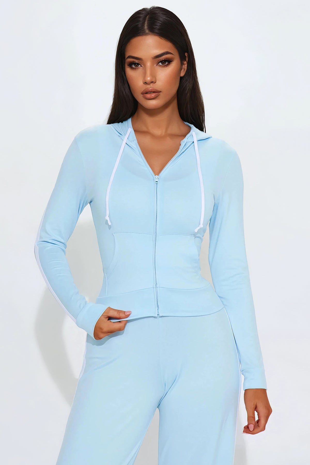 Tennis Courts Wide Leg Blue Tracksuit | Womens tracksuit blue wide leg tracksuit set womens athletic tracksuits for women gym wear