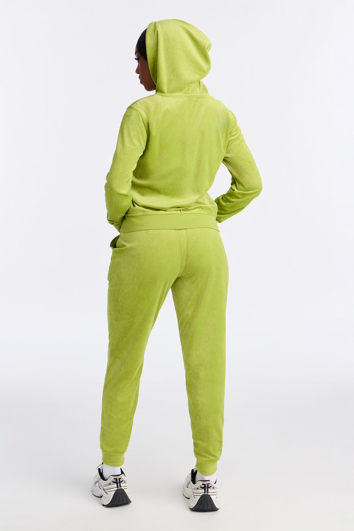 The Original Trendsetter Velour Chartreuse Tracksuit | Womens tracksuit chartreuse velour tracksuit set womens bold tracksuits for women luxury style
