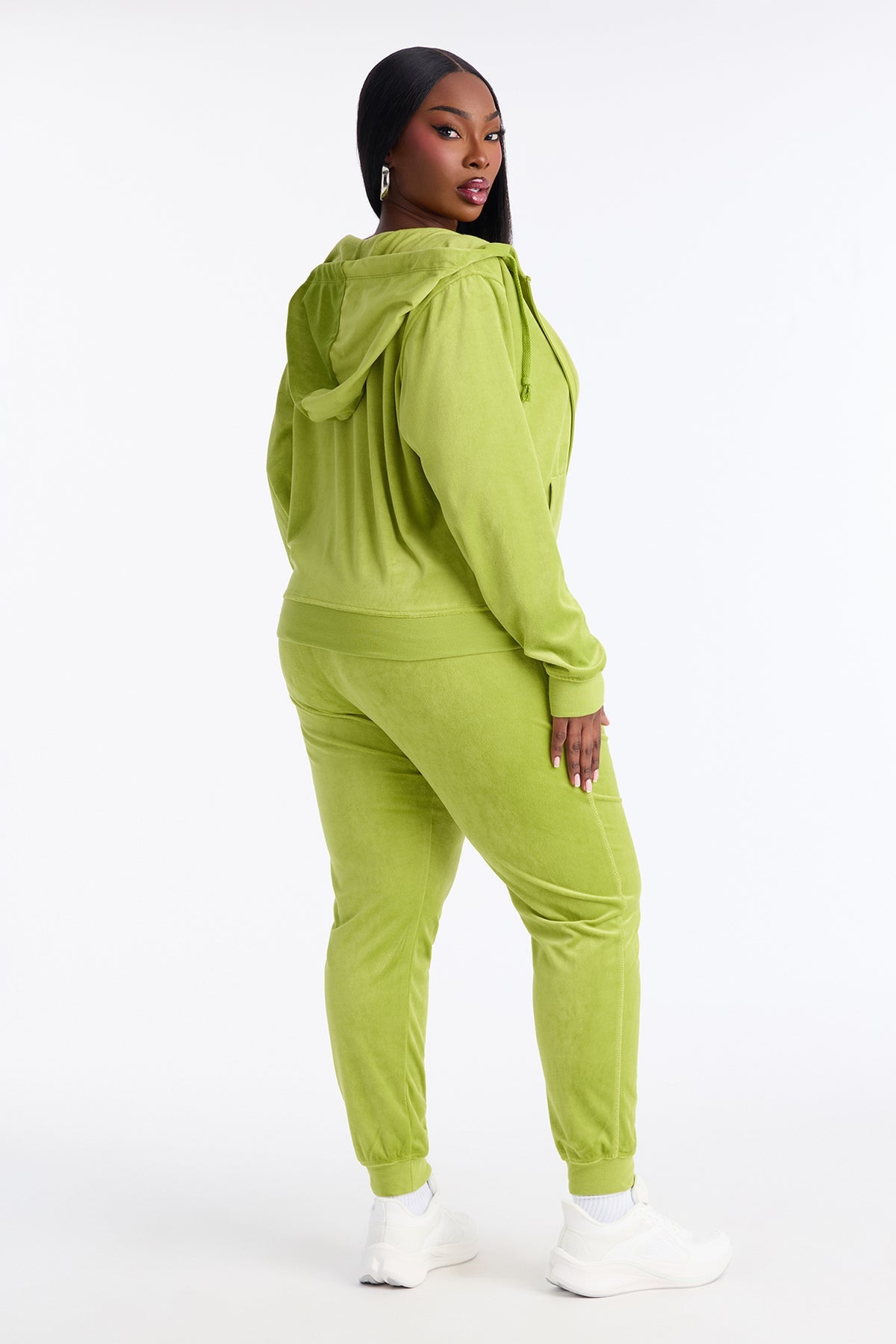 The Original Trendsetter Velour Chartreuse Tracksuit | Womens tracksuit chartreuse velour tracksuit set womens bold tracksuits for women luxury style