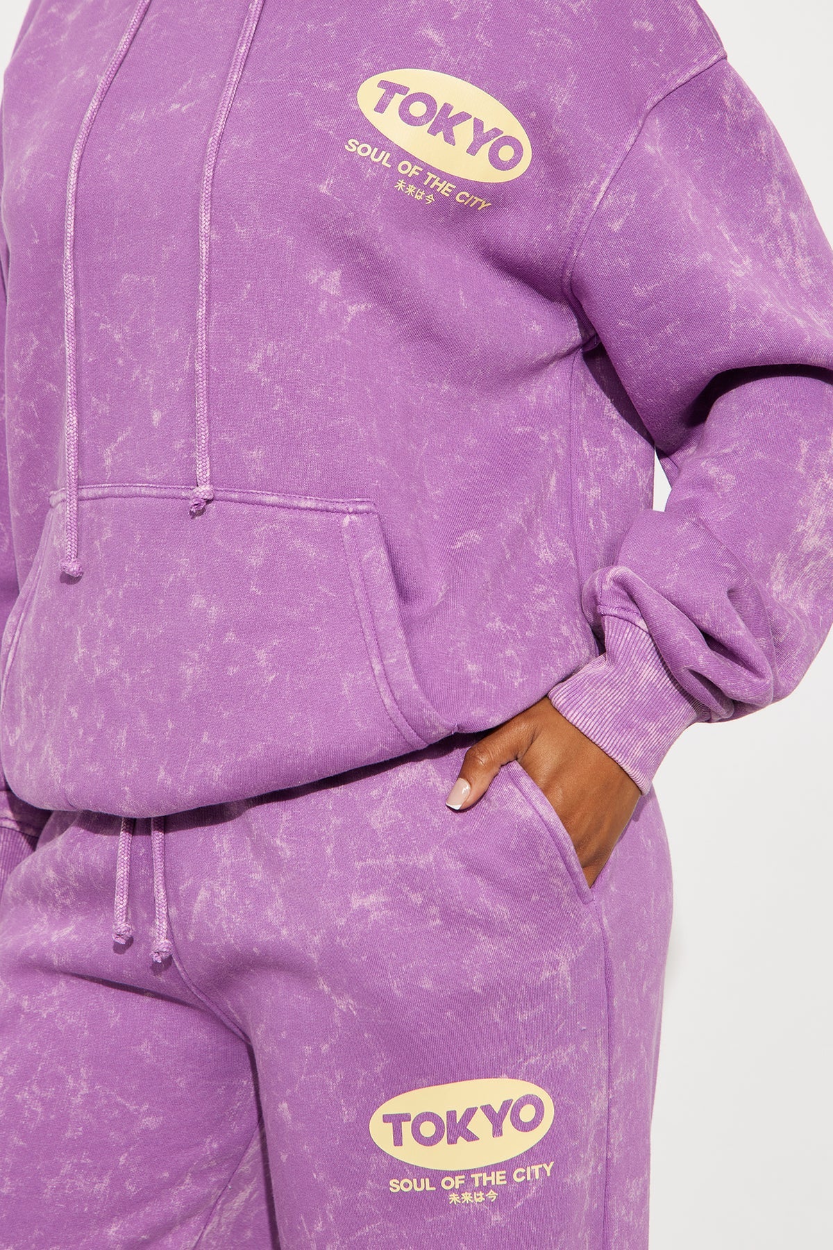 Tokyo Fleece Hoodie Purple Tracksuit | Womens tracksuit purple fleece hoodie tracksuit set womens winter tracksuits for women stylish