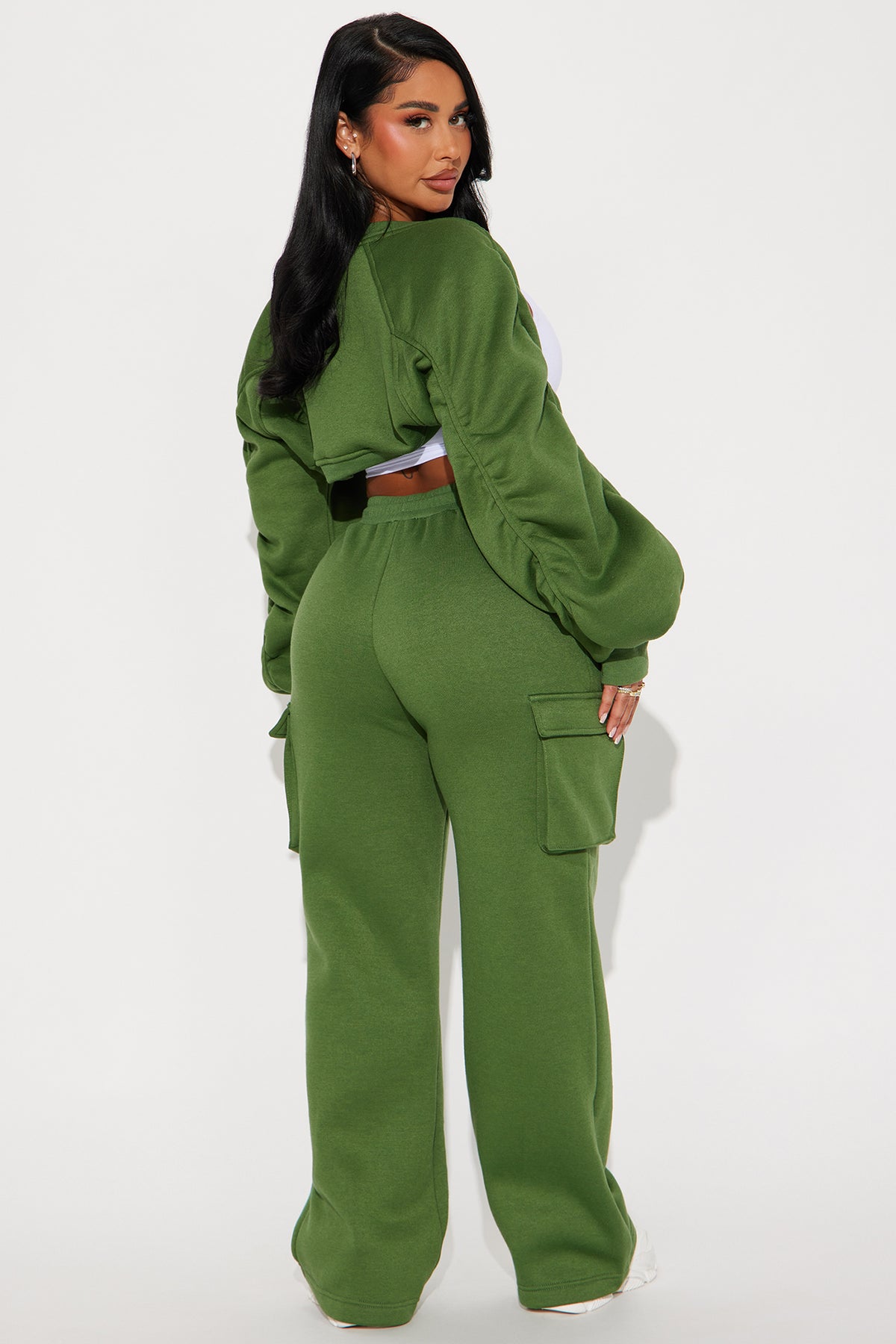 Waverley Green Tracksuit | Womens tracksuit green wide leg cargo tracksuit set womens streetwear tracksuits for women