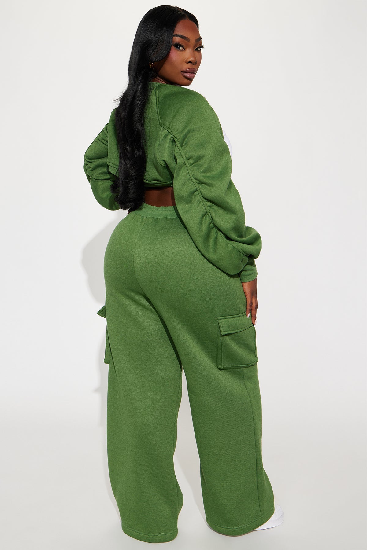 Waverley Green Tracksuit | Womens tracksuit green wide leg cargo tracksuit set womens streetwear tracksuits for women