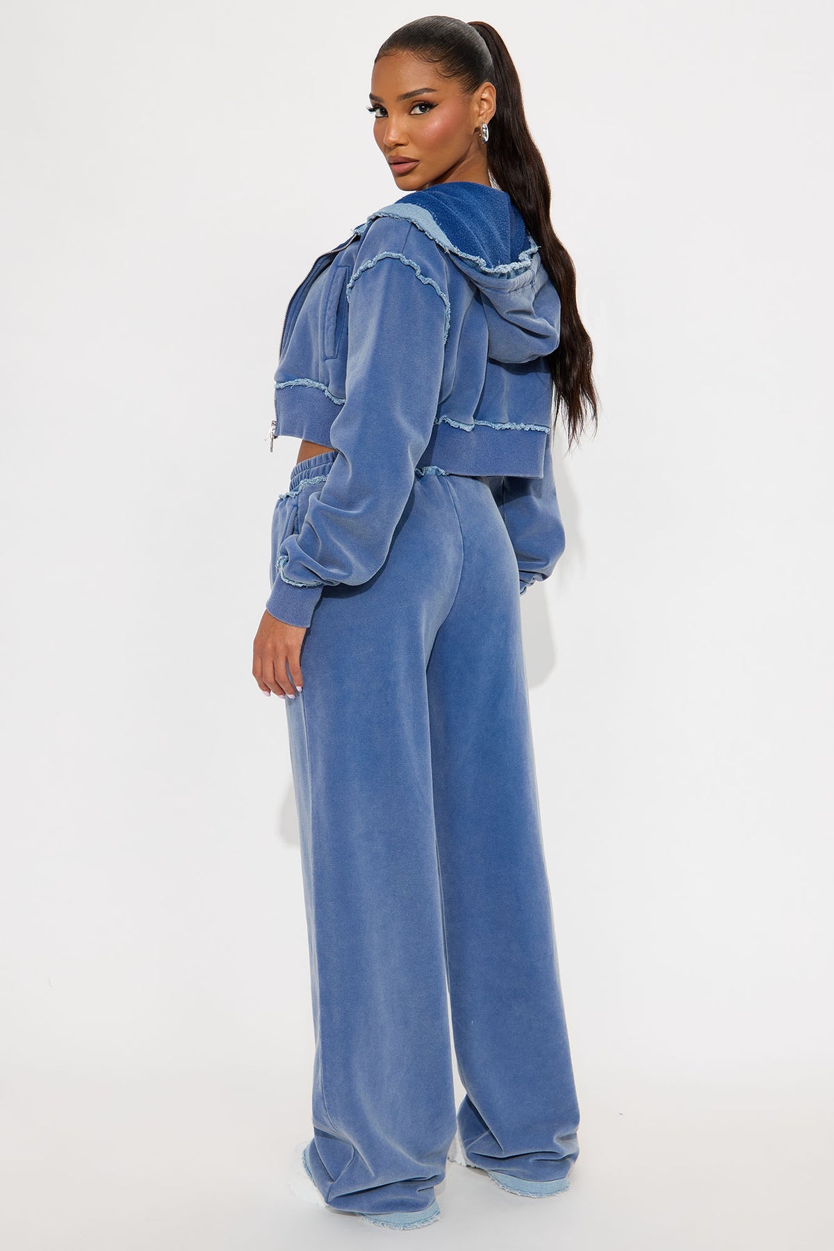 Your Favorite Fleece Low Rise Blue Tracksuit | Womens tracksuit blue fleece low rise tracksuit set womens trendy tracksuits for women oversized fit