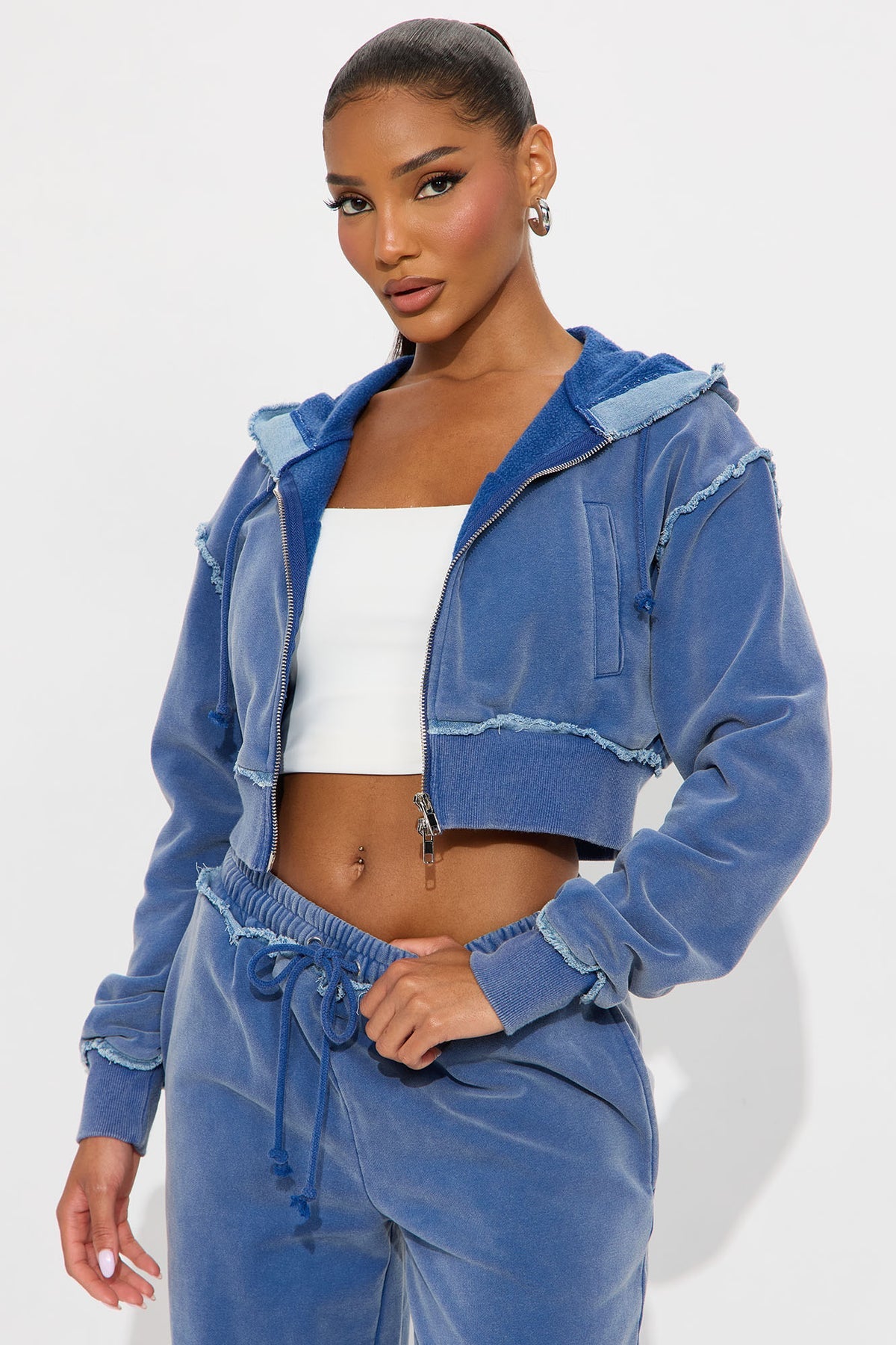 Your Favorite Fleece Low Rise Blue Tracksuit | Womens tracksuit blue fleece low rise tracksuit set womens trendy tracksuits for women oversized fit