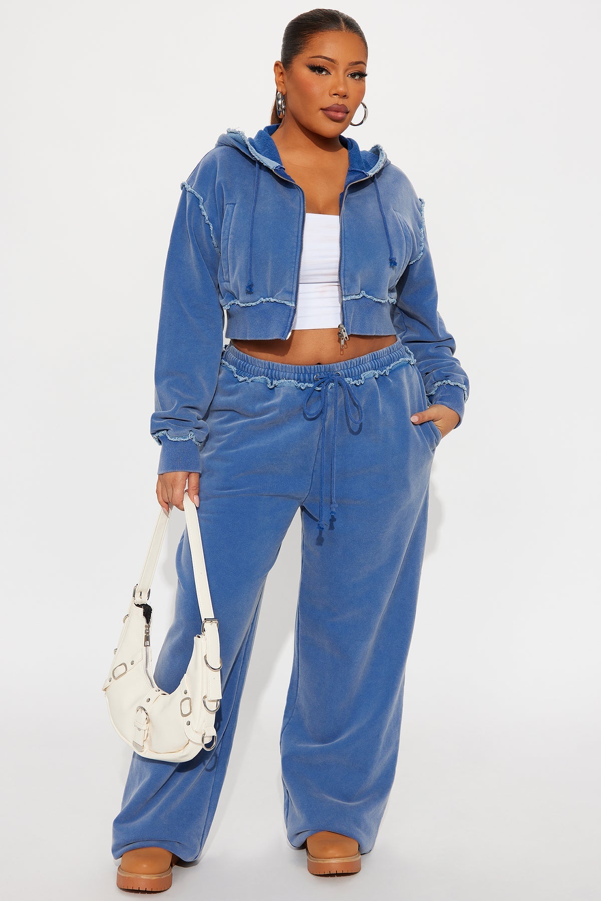 Your Favorite Fleece Low Rise Blue Tracksuit | Womens tracksuit blue fleece low rise tracksuit set womens trendy tracksuits for women oversized fit